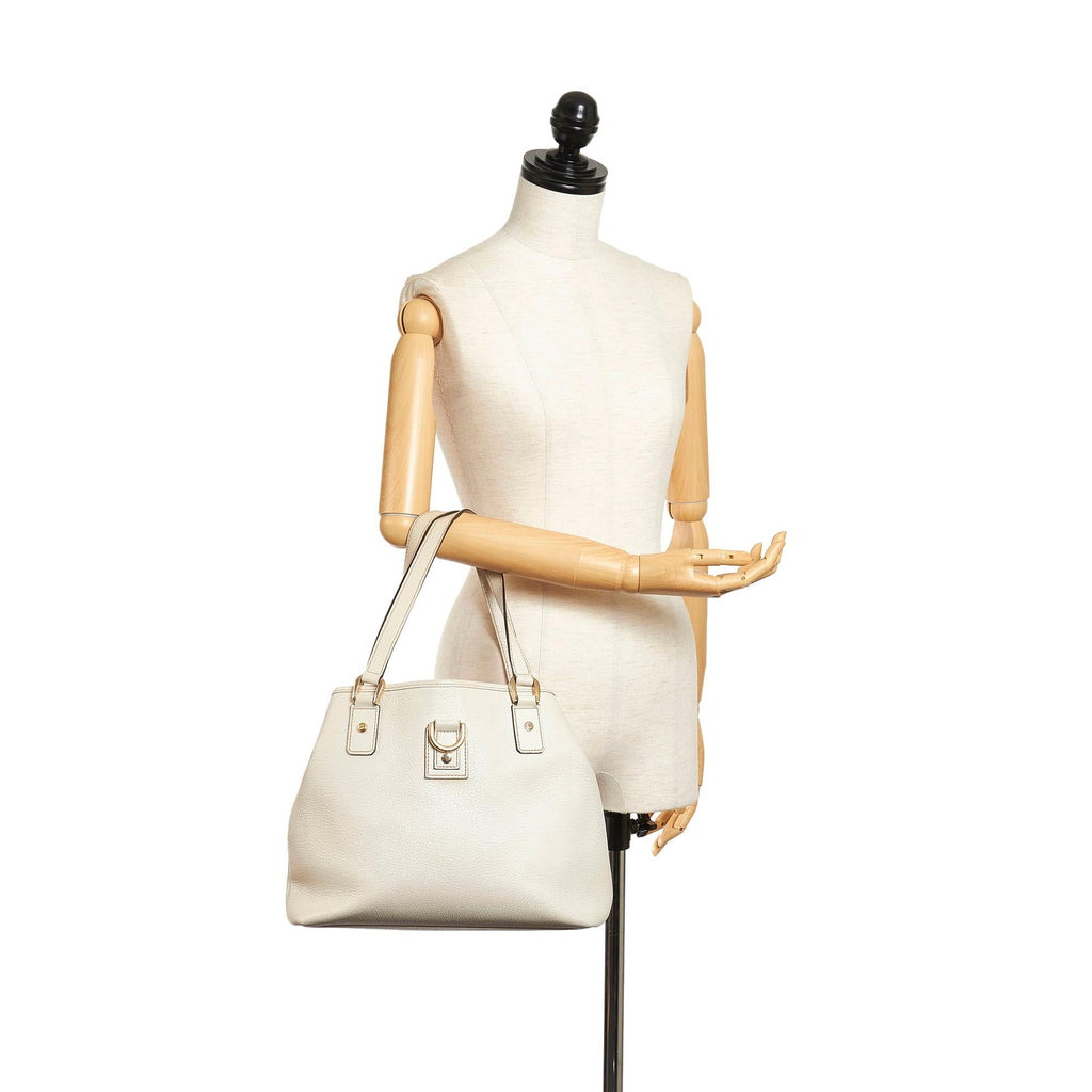 Gucci Small D-Ring Leather Tote Bag (SHG-32490)