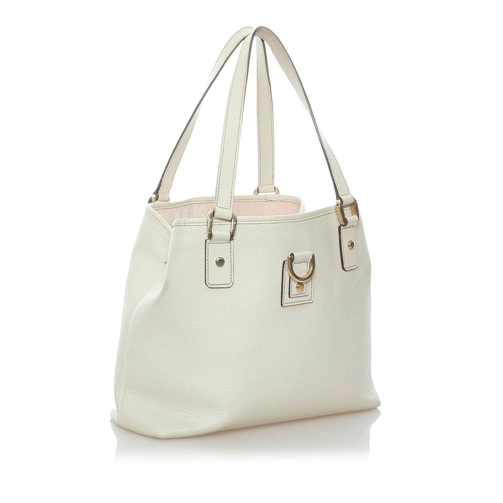 Gucci Small D-Ring Leather Tote Bag (SHG-32490)
