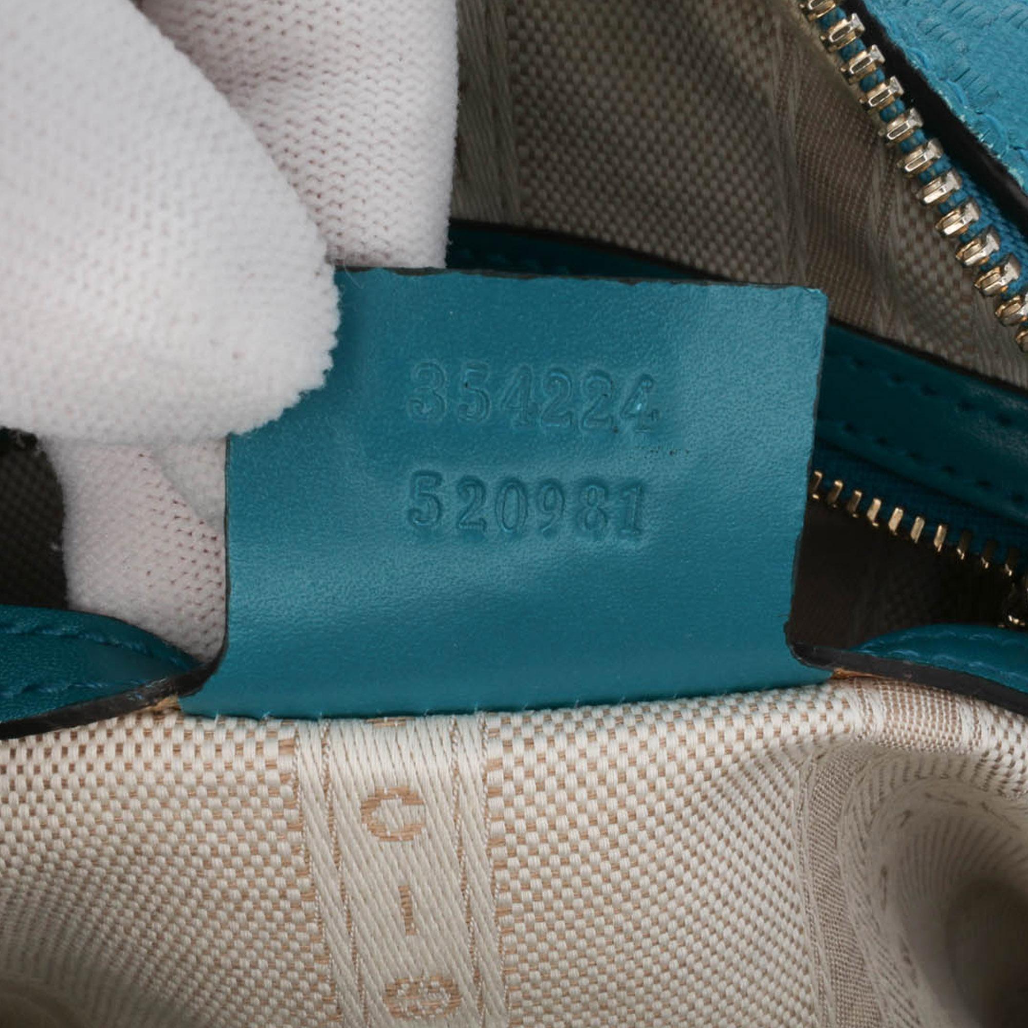 Gucci Small Diamante Leather Bright Satchel