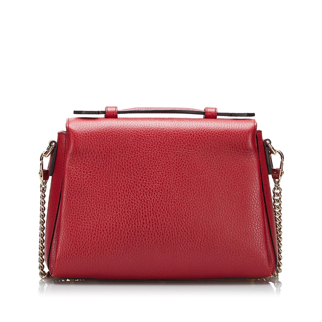 Gucci Small Dollar Calf Interlocking G Satchel (SHG-r6v8hg)