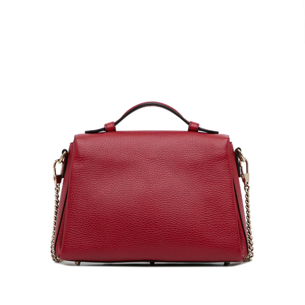 Gucci Small Dollar Calf Interlocking G Satchel (SHG-Pgcutx)