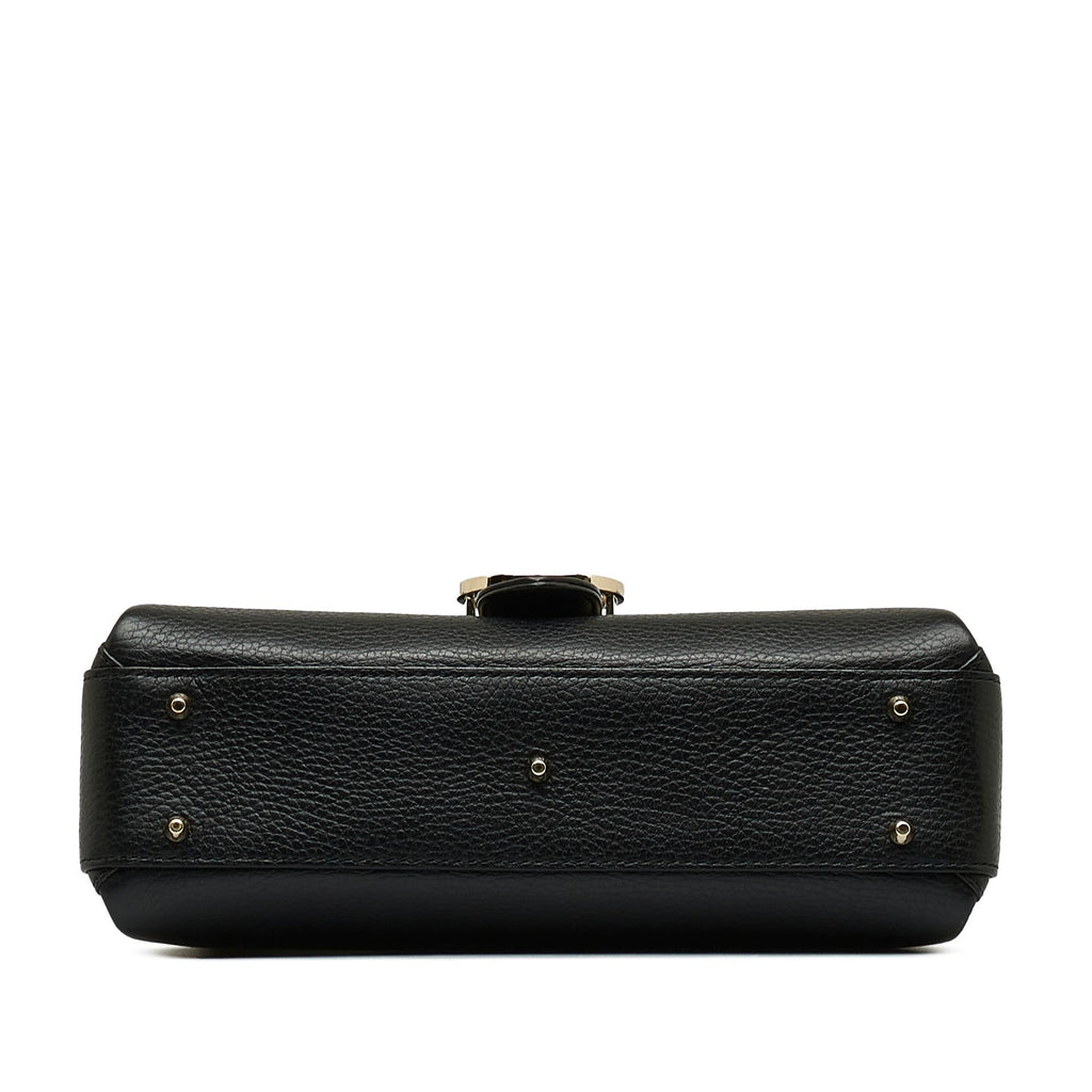 Gucci Small Dollar Calf Interlocking G Satchel (SHG-Wq7x11)