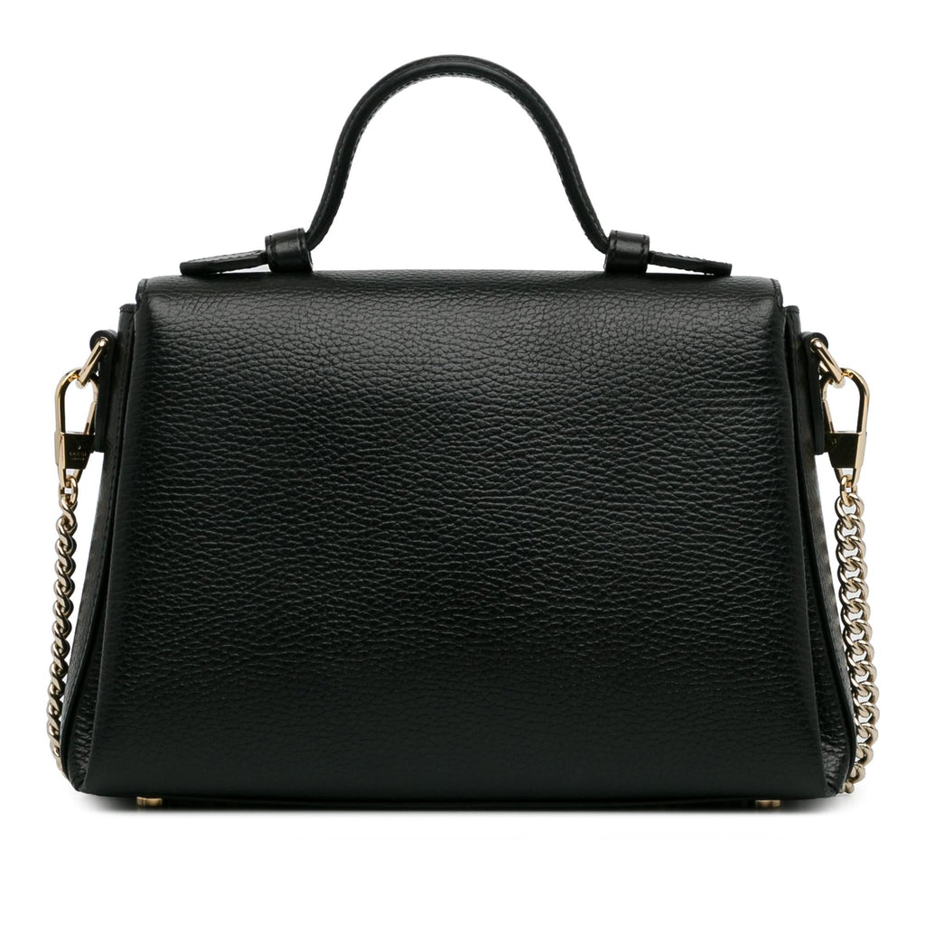 Gucci Small Dollar Calf Interlocking G Satchel (SHG-uqc1wk)