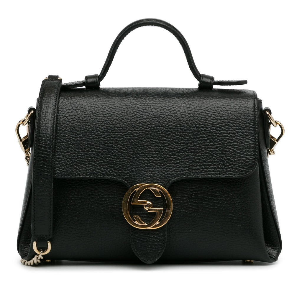 Gucci Small Dollar Calf Interlocking G Satchel (SHG-uqc1wk)