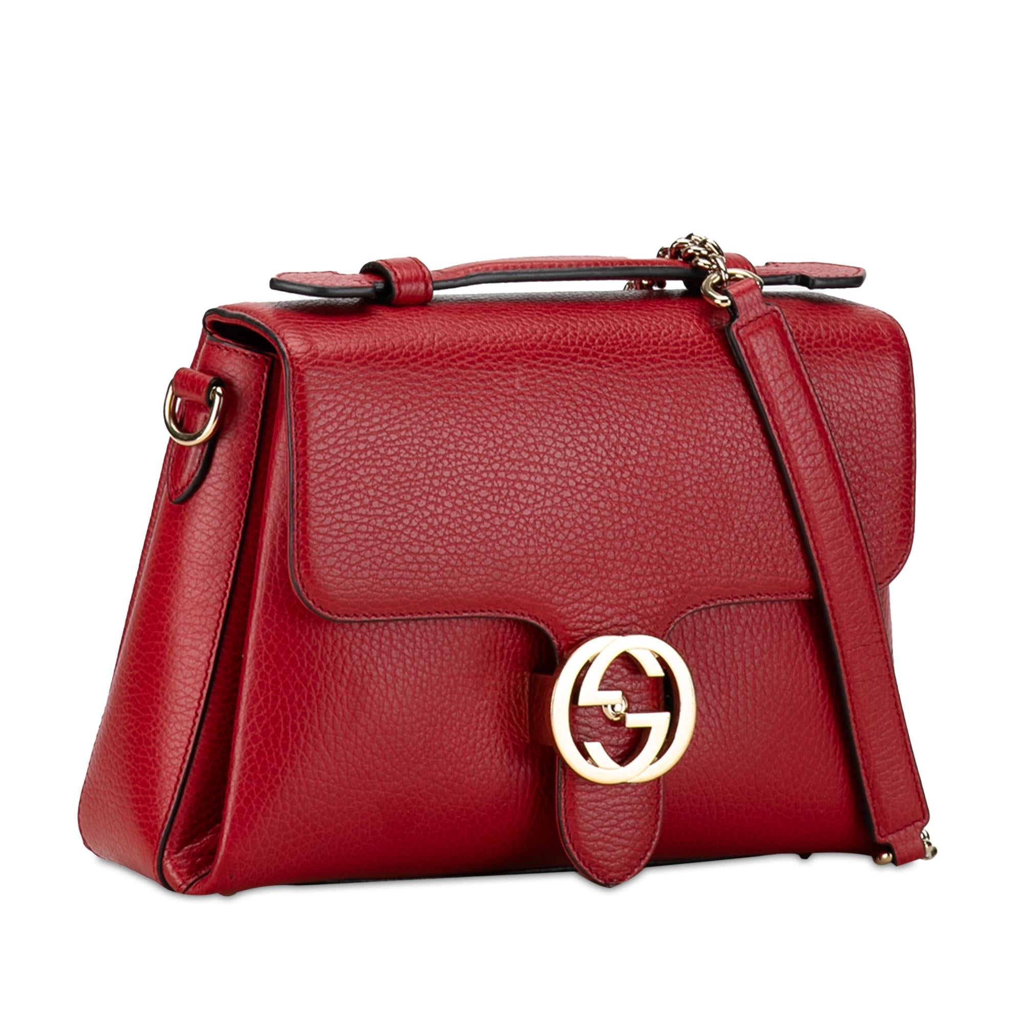 Gucci Small Dollar Calf Interlocking G Satchel (SHG-26SCOC)