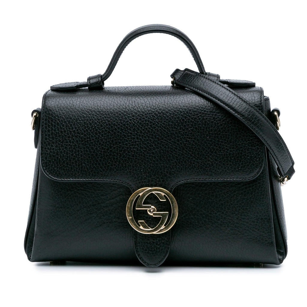 Gucci Small Dollar Calf Interlocking G Satchel