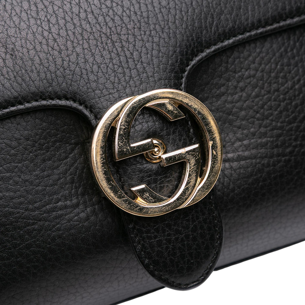 Gucci Small Dollar Calf Interlocking G Satchel
