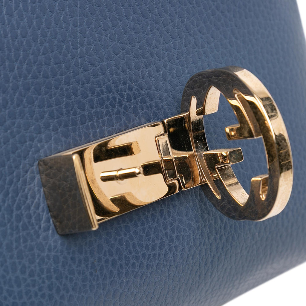 Gucci Small Dollar Calf Interlocking G Satchel