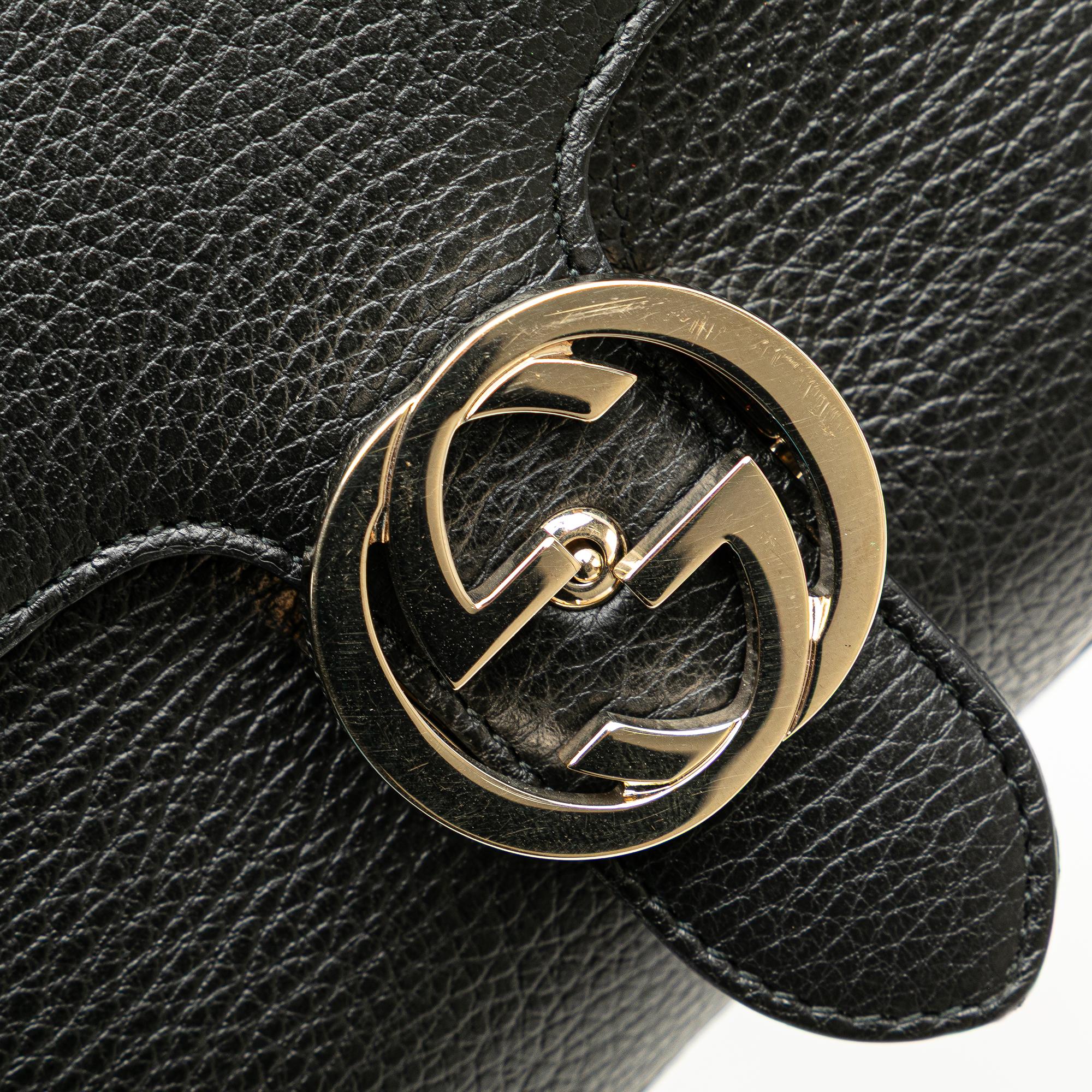 Gucci Small Dollar Calf Interlocking G Satchel