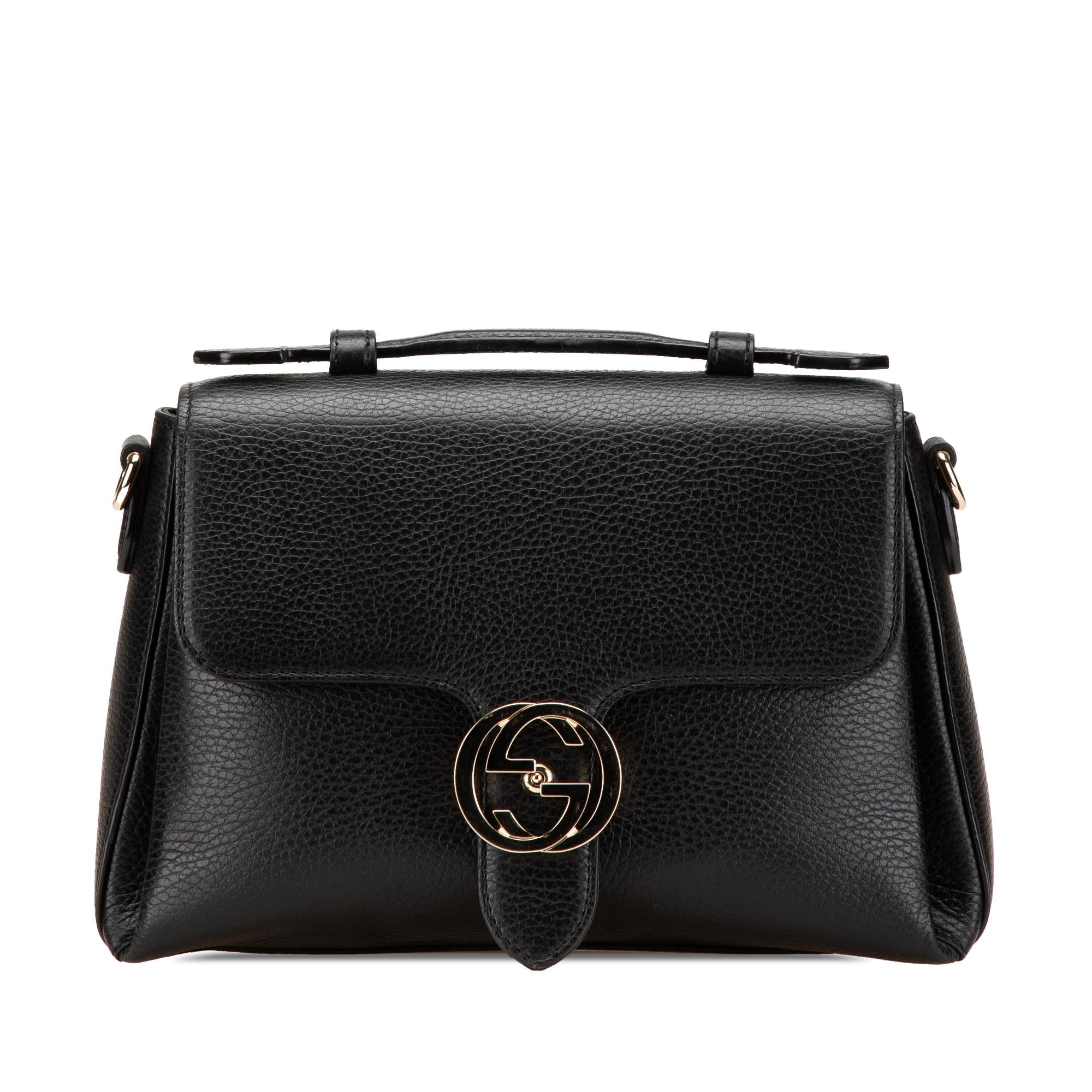 Gucci Small Dollar Calf Interlocking G Satchel
