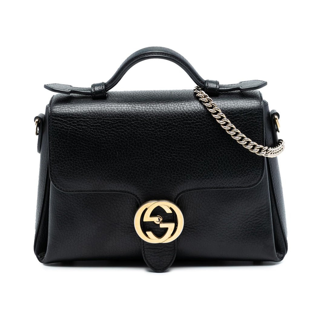 Gucci Small Dollar Calf Interlocking G Satchel