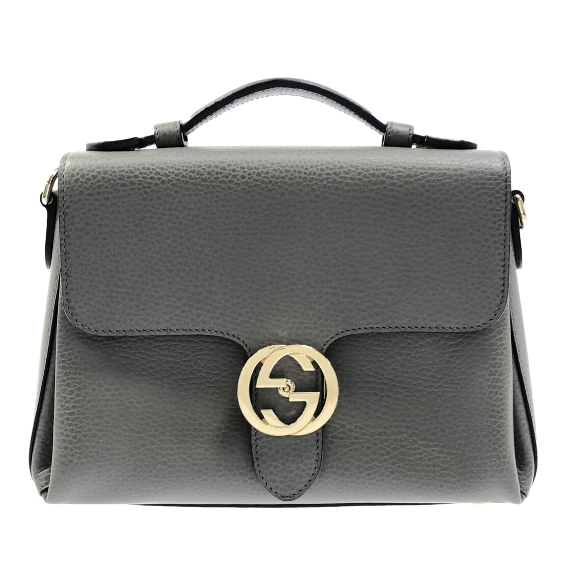 Gucci Small Dollar Calf Interlocking G Top Handle (SHG-Ny8Ay8)