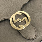 Gucci Small Dollar Calf Interlocking G Top Handle (SHG-XhsO8p)