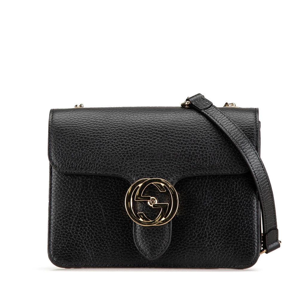 Gucci Small Dollar Calfskin Interlocking G Crossbody (SHG-bDu7A6)