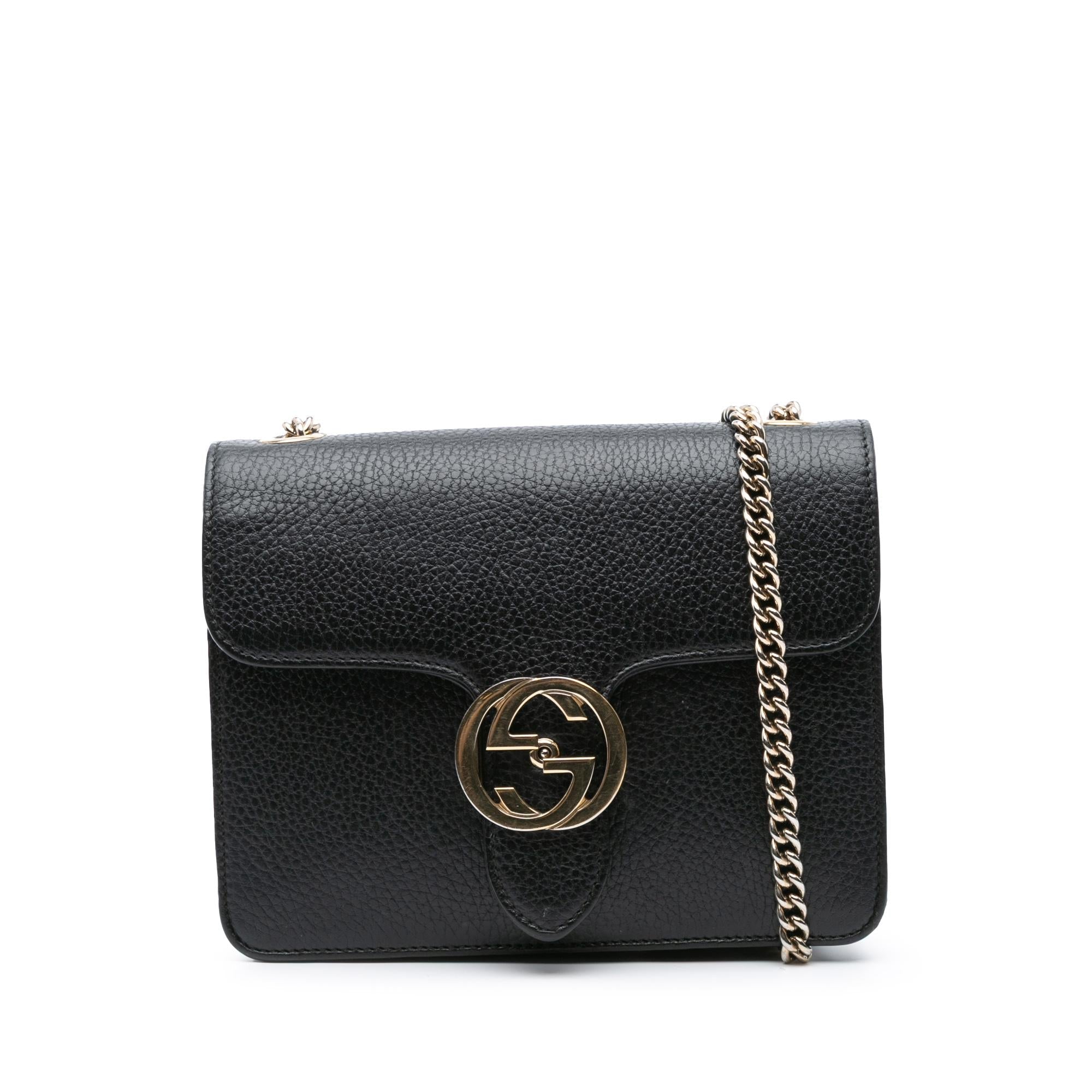 Gucci Small Dollar Calfskin Interlocking G Crossbody