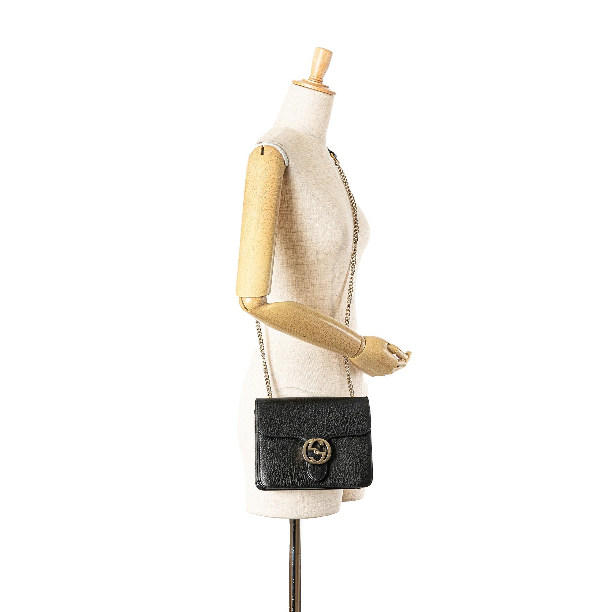 Gucci Small Dollar Calfskin Interlocking G Crossbody