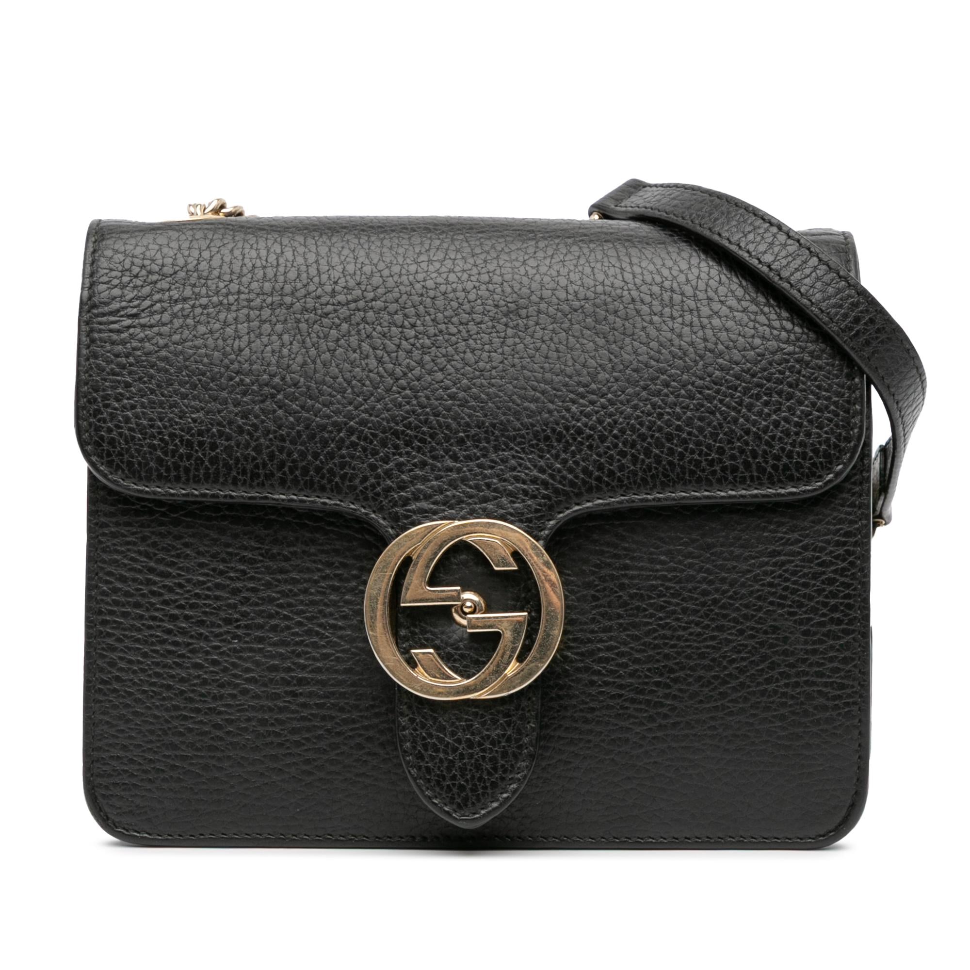 Gucci Small Dollar Calfskin Interlocking G Crossbody