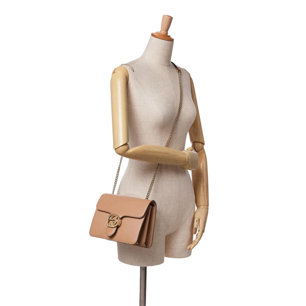 Gucci Small Dollar Calfskin Interlocking G Crossbody