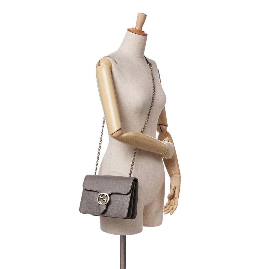 Gucci Small Dollar Calfskin Interlocking G Crossbody