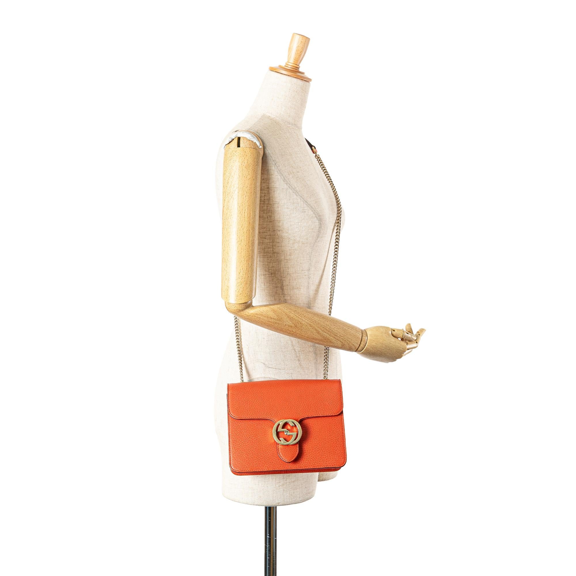 Gucci Small Dollar Calfskin Interlocking G Crossbody