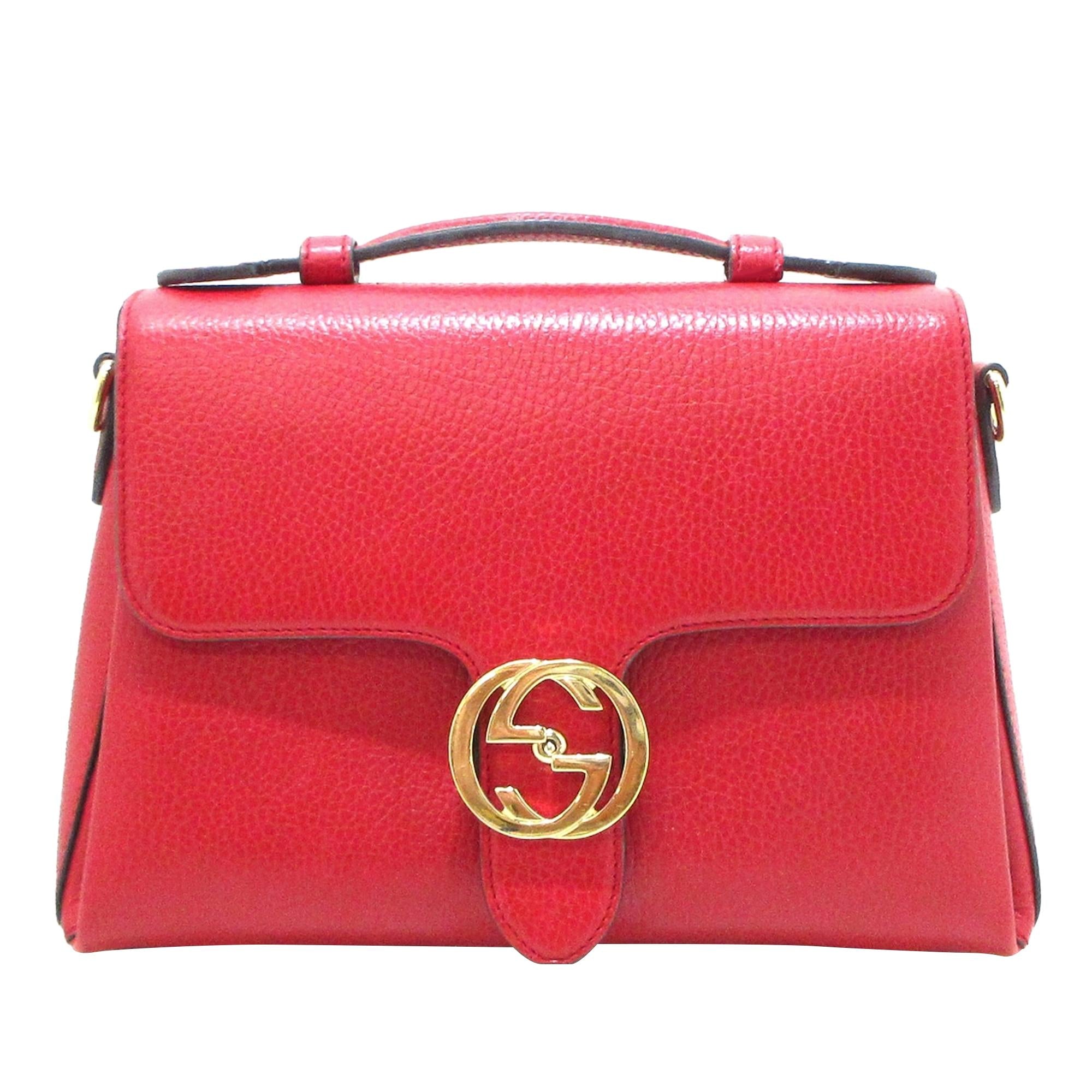 Gucci Small Dollar Interlocking G Satchel (SHG-HxRB3h)