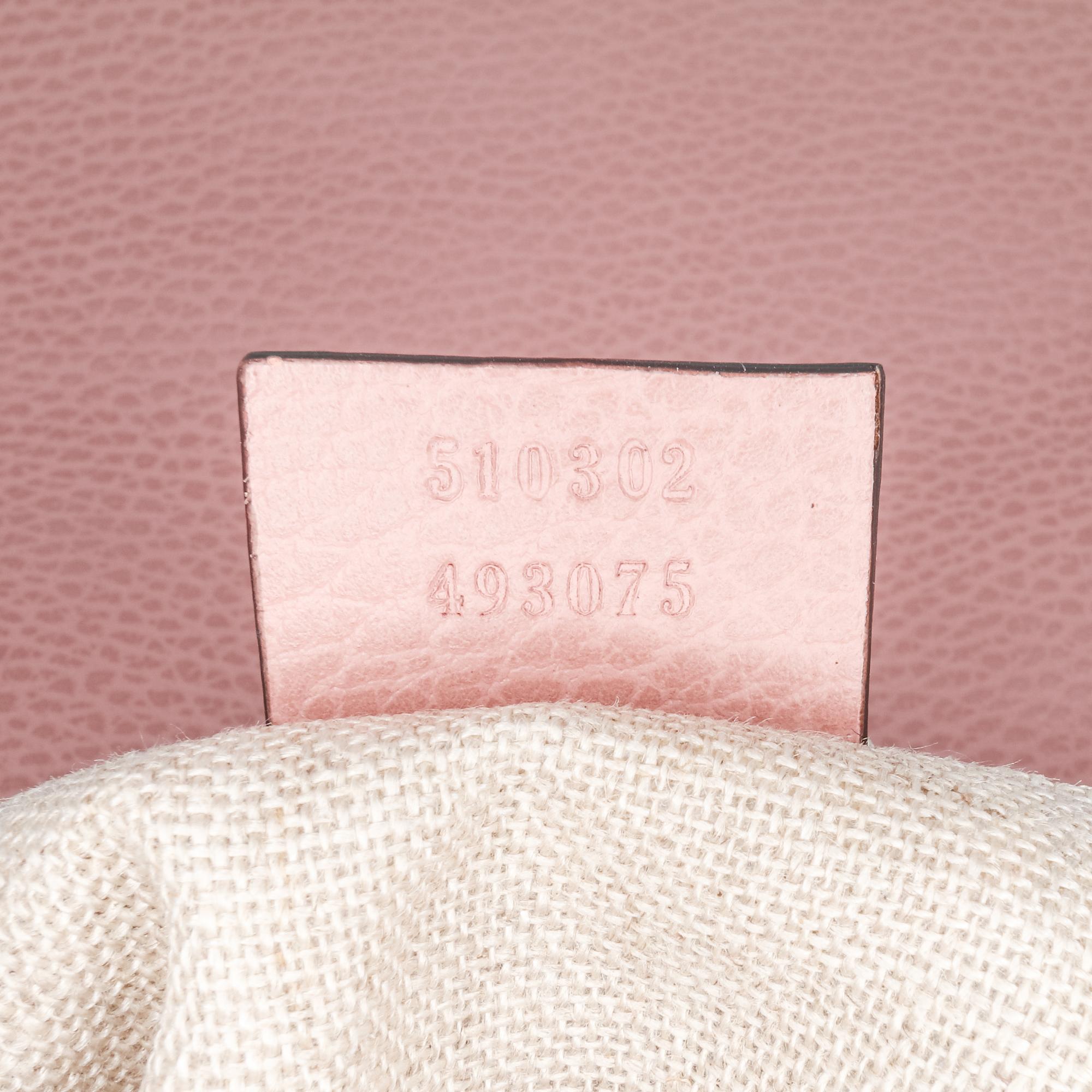 Gucci Small Dollar Leather Interlocking G Satchel