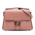 Gucci Small Dollar Leather Interlocking G Satchel