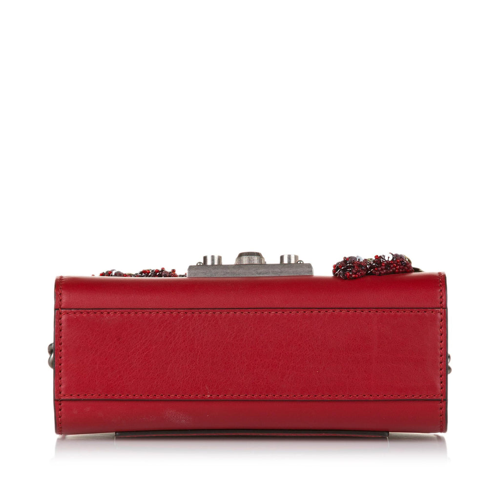 Gucci Small Embroidered Padlock Crossbody (SHG-BxKVG5)