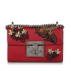 Gucci Small Embroidered Padlock Crossbody (SHG-BxKVG5)