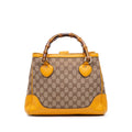 Gucci Small GG Canvas Diana Bamboo Top Handle Tote