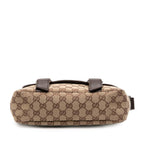 Gucci Small GG Canvas Double Buckle Flap Messenger Bag