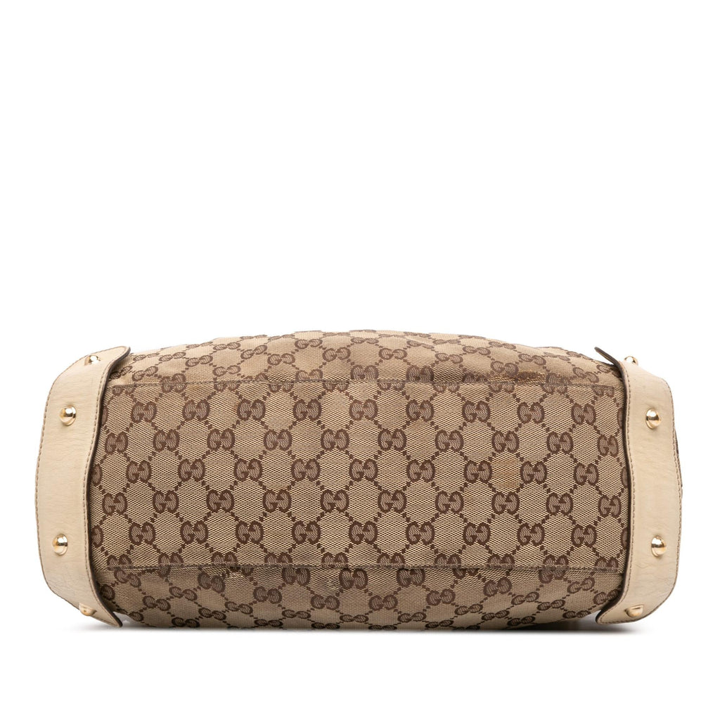 Gucci Small GG Canvas Horsebit Pelham Shoulder Bag