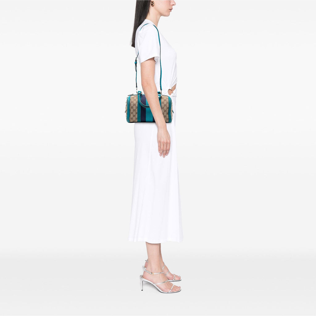 Gucci Small GG Canvas Web Joy Boston Bag