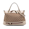 Gucci Small GG Canvas Web Mayfair Satchel