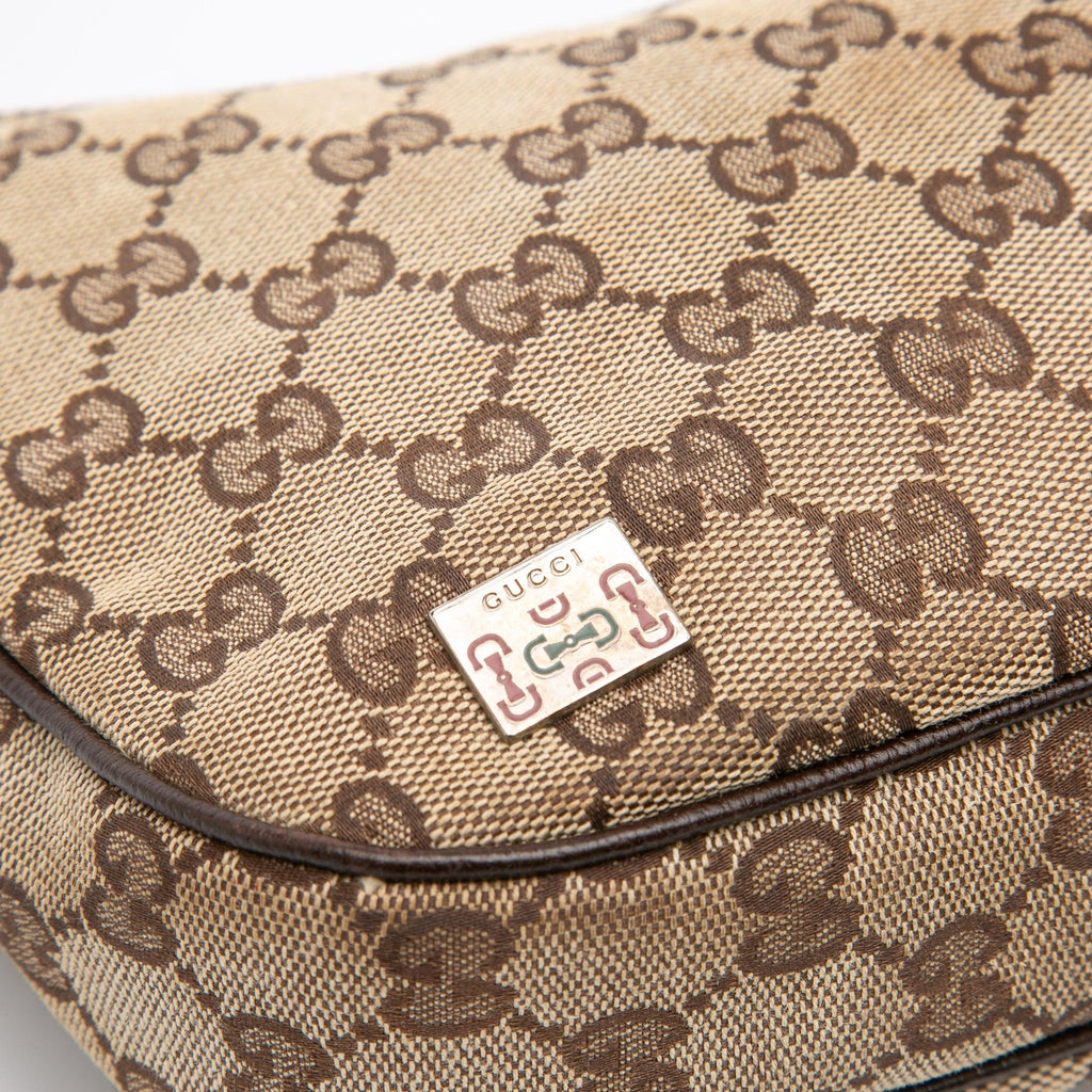 Gucci Small GG Canvas Web Pop Shoulder Bag