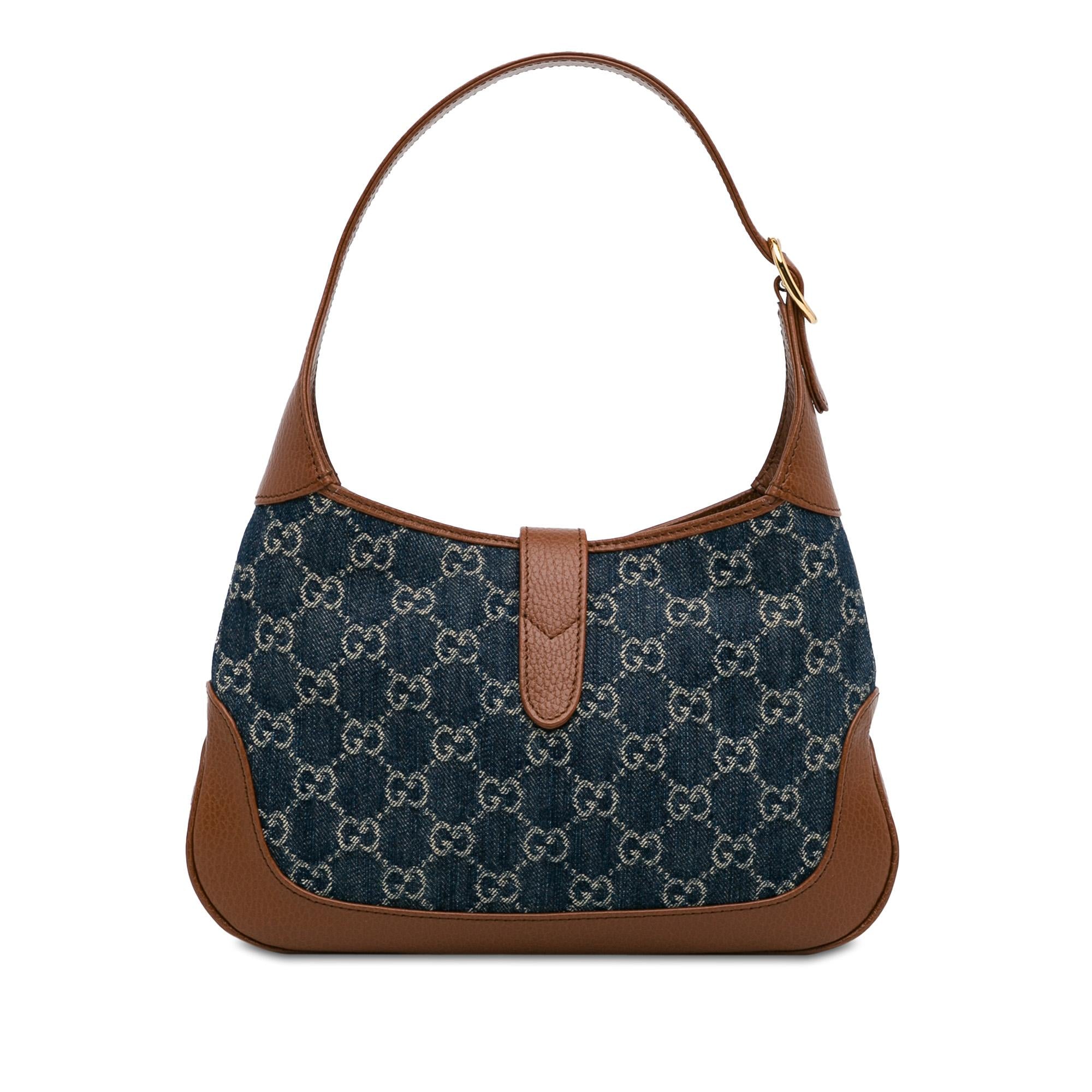 Gucci Small GG Denim Jackie 1961 (SHG-BDGoSn)