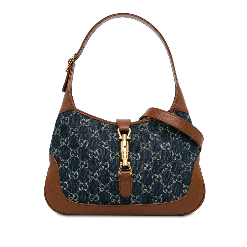 Gucci Small GG Denim Jackie 1961 (SHG-BDGoSn)