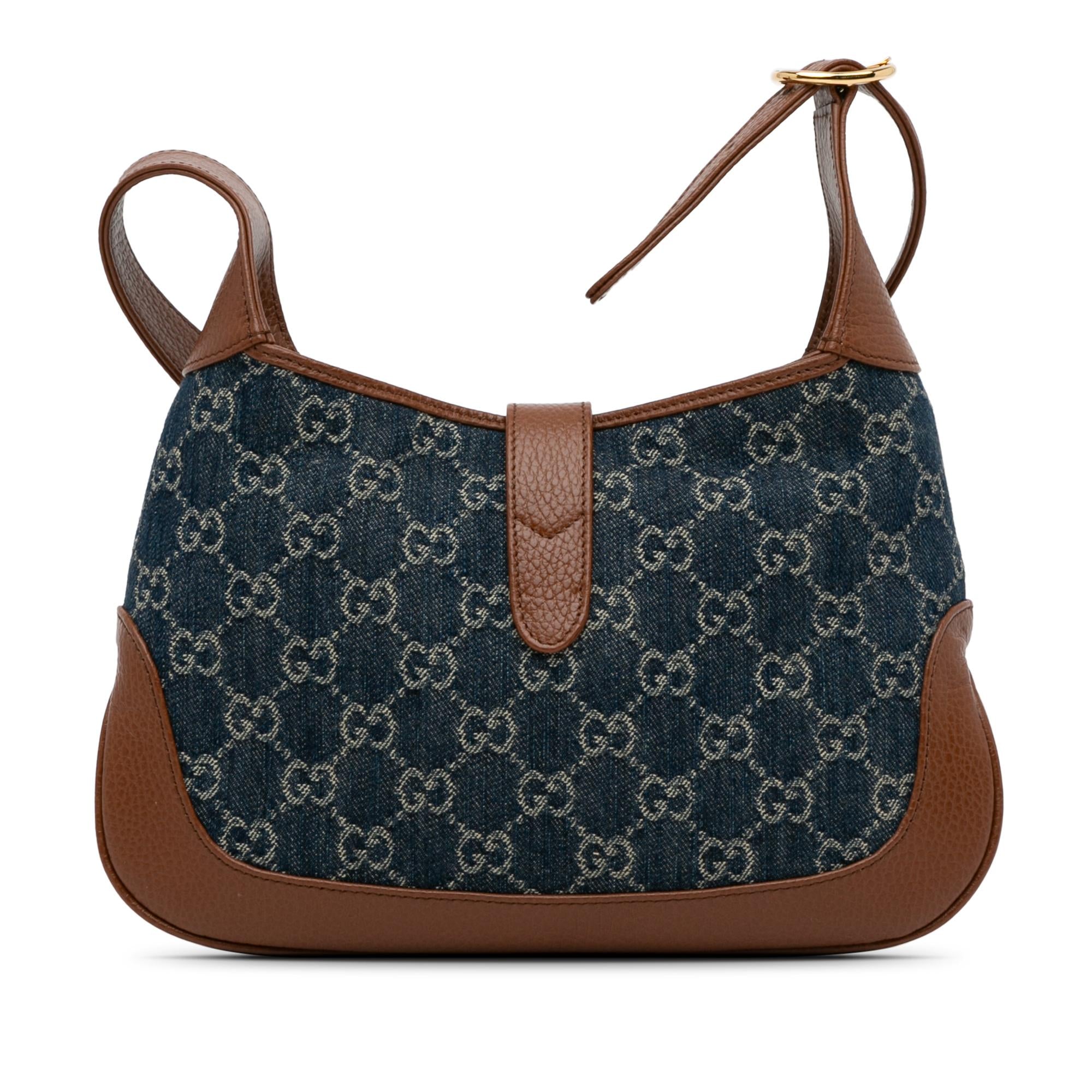 Gucci Small GG Denim Jackie 1961 (SHG-2taylF)