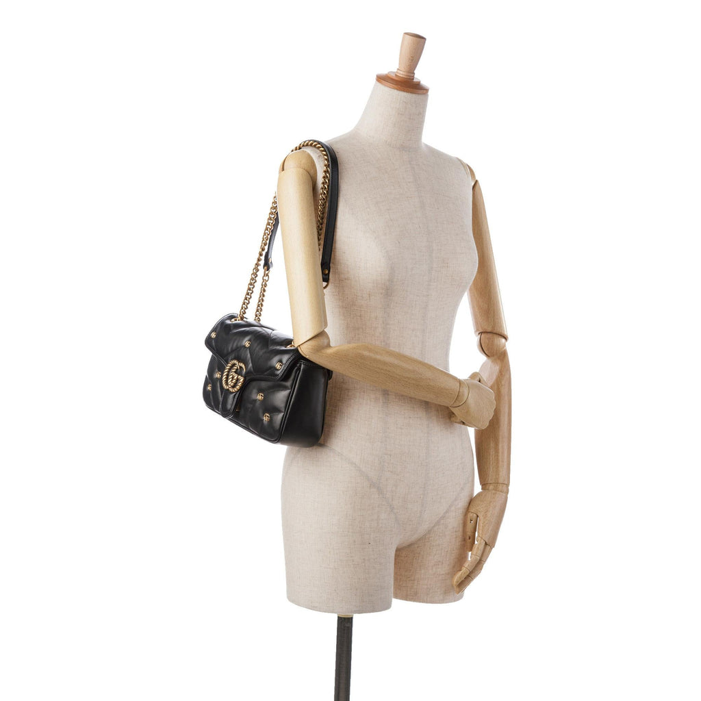 Gucci Small GG Marmont 2.0 Shoulder Bag (SHG-An05ST)