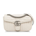 Gucci Small GG Marmont Aria Matelasse Crossbody Bag (SHG-LHf70H)
