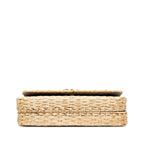 Gucci Small GG Marmont Glazed Wicker Flap (SHG-kgHeVf)