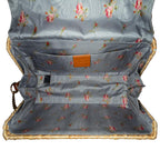Gucci Small GG Marmont Glazed Wicker Flap (SHG-kgHeVf)