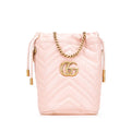 Gucci Small GG Marmont Leather Matelasse Bucket Bag