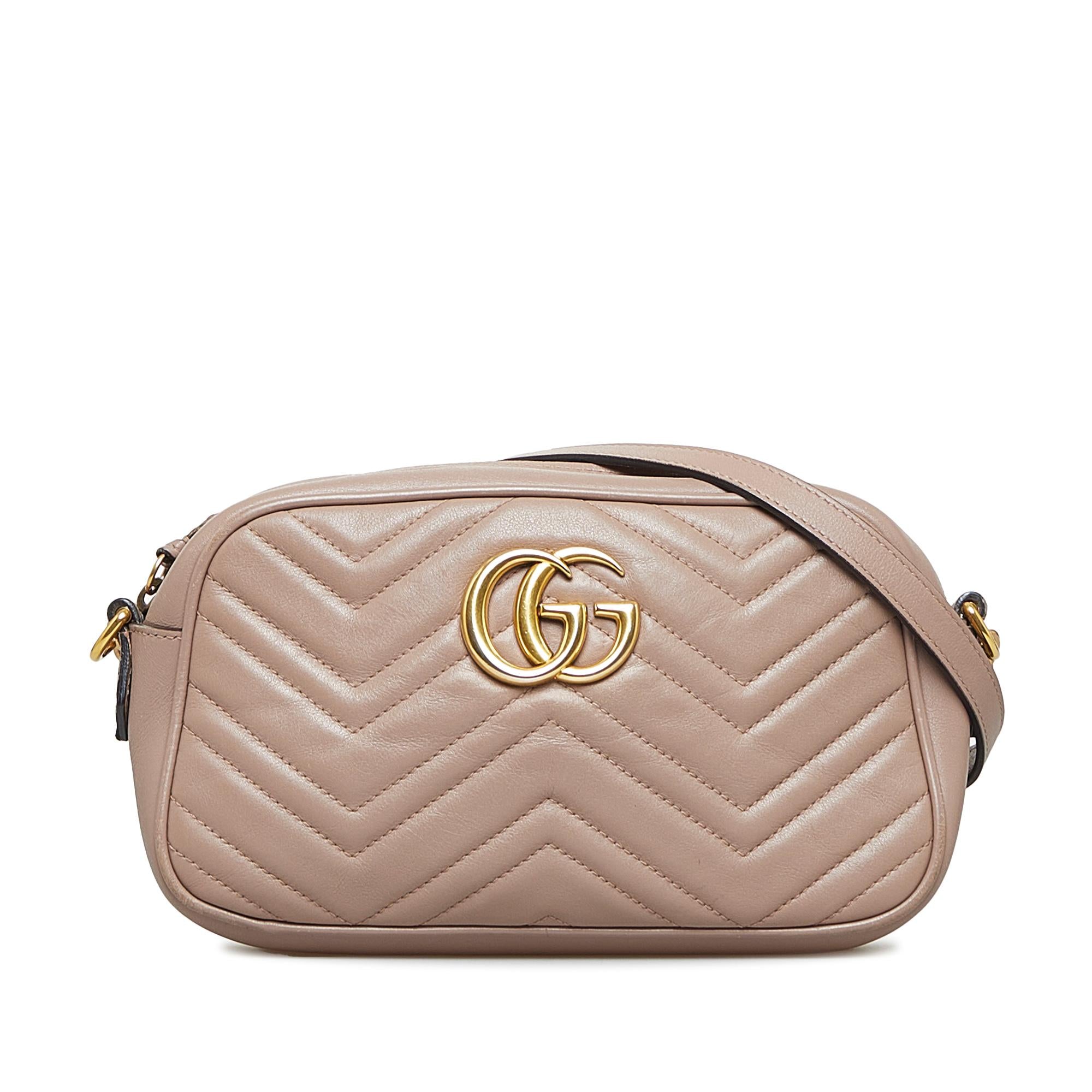 Gucci Small GG Marmont Matelasse Crossbody Bag (SHG-hny90r)