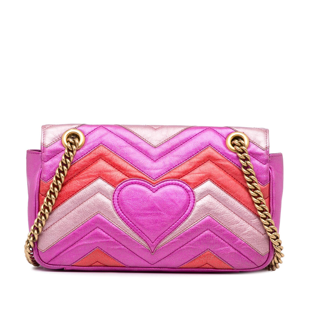Gucci Small GG Marmont Matelasse Crossbody Bag (SHG-W03o10)