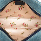 Gucci Small GG Marmont Matelasse Denim Pearly Crossbody