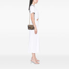 Gucci Small GG Marmont Matelasse Diagonal GG Canvas and Leather Shoulder Bag