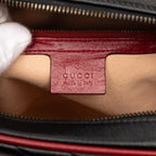 Gucci Small GG Marmont Matelasse Diagonal Leather Torchon Bamboo Satchel