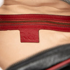 Gucci Small GG Marmont Matelasse Diagonal Leather Torchon Bamboo Satchel