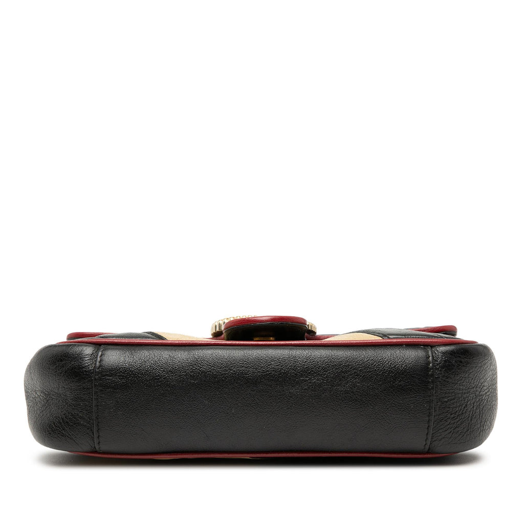 Gucci Small GG Marmont Matelasse Diagonal Leather Torchon Shoulder Bag